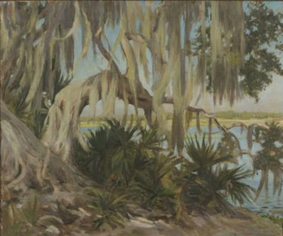 Spanish Moss by Helen DuMond - Auction record, sale price, and art valuation. Compare with similar artists and explore comparable artworks.