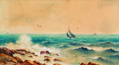 Pigeon Cove, Cape Ann by George Phipps - Auction record, sale price, and art valuation. Compare with similar artists and explore comparable artworks.