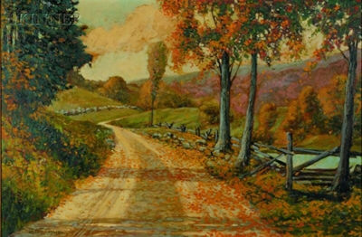 Sample artwork by George Forrest Payne (1878 - 1955), known for seascape and coastal landscape painting - View similar artists and auction records