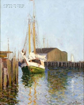 Sample artwork by Harold E Walker (Born 1890), known for marine, landscape, still life - View similar artists and auction records