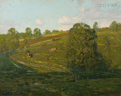 Sample artwork by Cecil Chichester (1891 - 1963), known for landscape-seasonal, illustrator - View similar artists and auction records