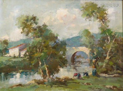 Figures by the River