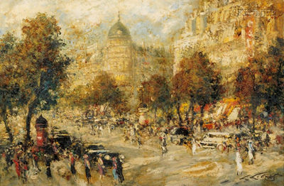 Parisian Street by Ludolfs Liberts - Auction record, sale price, and art valuation. Compare with similar artists and explore comparable artworks.