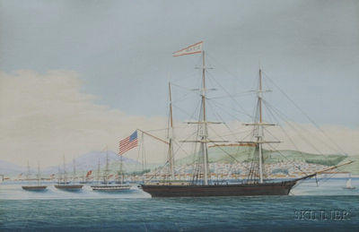 Barque Utah H.F. Goody Master, at Smyrna Feb. 1851