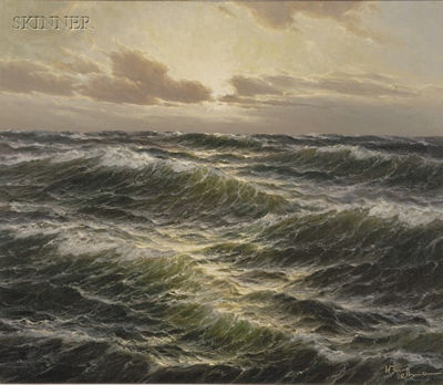 SEASCAPE by Walter Dettmann - Auction record, sale price, and art valuation. Compare with similar artists and explore comparable artworks.