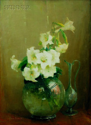 LILLIES IN GLASS VASE