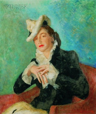PORTRAIT OF MARY ELIZABETH SEARS BARING-GOULD by Polly Ethel (Ripley Starr) Thayer - Auction record, sale price, and art valuation. Compare with similar artists and explore comparable artworks.