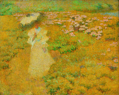 A WALK THROUGH THE FIELDS by Philip Leslie Hale - Auction record, sale price, and art valuation. Compare with similar artists and explore comparable artworks.
