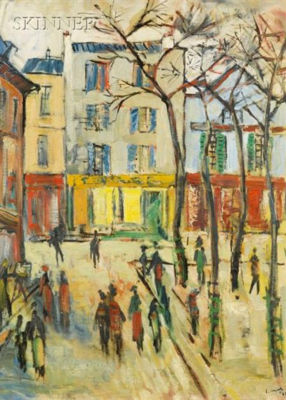 Paris - Montmartre Place du Tertre by Louis Cazals - Auction record, sale price, and art valuation. Compare with similar artists and explore comparable artworks.