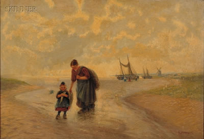 Sample artwork by Reinhold Hansche (1867 - 1945), known for painter, lithographer, illustrator, writer - View similar artists and auction records