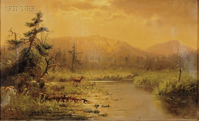 DEER IN LANDSCAPE