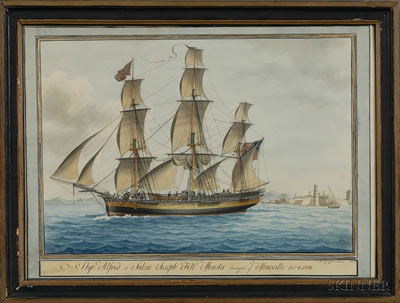 Ship Alfred of Salem/Joseph Felt Master/Leaving Marseilles October 6, 1806