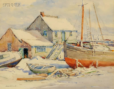 HARBOR VIEW by John Alfred Cook - Auction record, sale price, and art valuation. Compare with similar artists and explore comparable artworks.