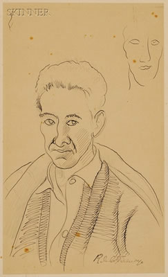 Portrait of Roger de la Fresnaye: SELF-PORTRAIT WITH CAPE