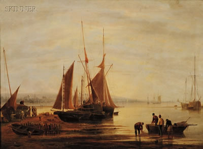VIEW ON THE RIVER EXE NEAR TOPSHAM by John Wallace Tucker - Auction record, sale price, and art valuation. Compare with similar artists and explore comparable artworks.