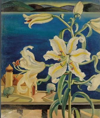 Lilies by Charlotte Harrington Scott - Auction record, sale price, and art valuation. Compare with similar artists and explore comparable artworks.