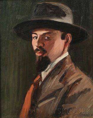 Portrait of Clifford Hall: Self-portrait