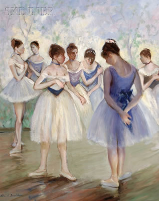 Corps de Ballet-Back Stage by Allan Albert Davidson - Auction record, sale price, and art valuation. Compare with similar artists and explore comparable artworks.