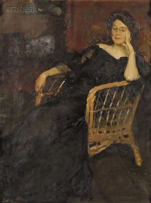 Portrait of a Seated Woman by Claudio Castelucho - Auction record, sale price, and art valuation. Compare with similar artists and explore comparable artworks.