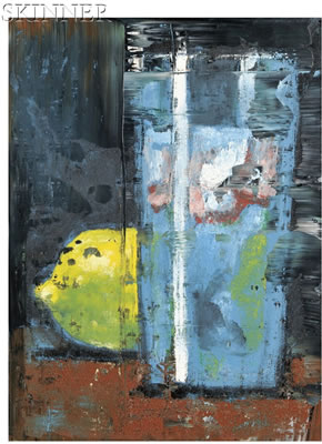 Water Glass and Lemon by Aaron Fink - Auction record, sale price, and art valuation. Compare with similar artists and explore comparable artworks.