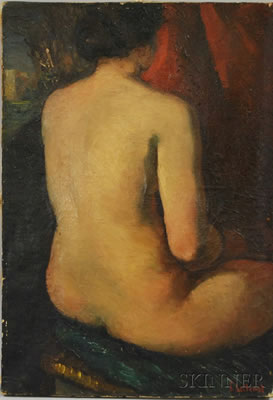 Posterior View of a Female Nude.
