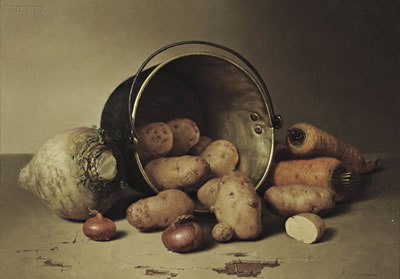 Still Life with Root Vegetables, 1858