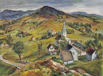 Along the Taconic Trail, 1938 by Marion (Barstow) Huse - Auction record, sale price, and art valuation. Compare with similar artists and explore comparable artworks.