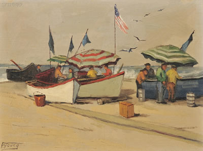 Dories on the Beach