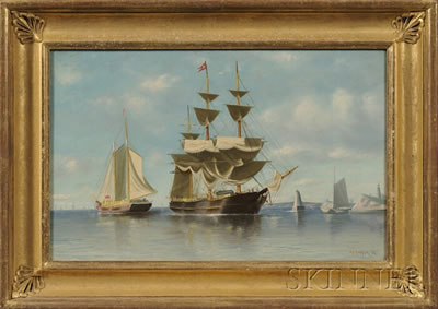 Harbor Scene with Distant Lighthouse