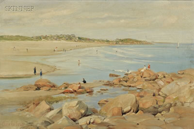 Sample artwork by Charles Corwin (1858 - 1938), known for museum habitat backgrounds, land-and seascape paintings, lithography - View similar artists and auction records