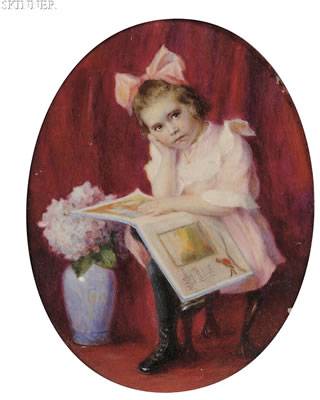 Gertrude by May Austin Claus - Auction record, sale price, and art valuation. Compare with similar artists and explore comparable artworks.