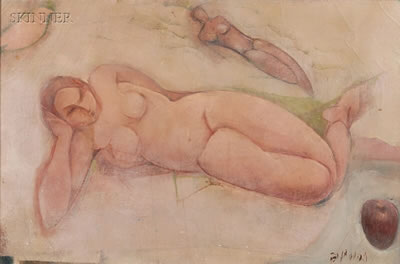 Figure by Theodore Polos - Auction record, sale price, and art valuation. Compare with similar artists and explore comparable artworks.