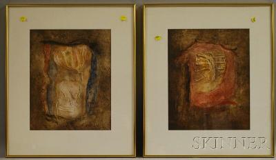 Two Abstract Works: Le Bel Orient and Passage Vers L'Ocre (2)