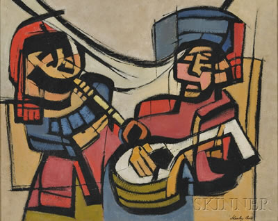 Musica Antigua by Stanley Bate - Auction record, sale price, and art valuation. Compare with similar artists and explore comparable artworks.