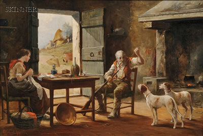 Preparing for the Hunt by Aldo Affortunati - Auction record, sale price, and art valuation. Compare with similar artists and explore comparable artworks.