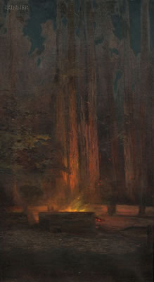View of the Bohemian Grove, Monte Rio, California