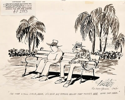 Three New Yorker Illustrations: How's It Goin?, Yours is a Vanishing Breed, Doctor,1972, and I've Come a Full Circle, Dear. It's Now my Strong Beli That Things Are What They Seem,1980 (2)
