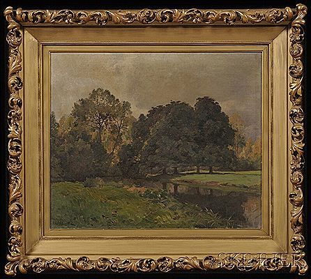Landscape with River and Meadow. by Paul Schmitt - Auction record, sale price, and art valuation. Compare with similar artists and explore comparable artworks.