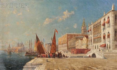 Venice, Noonday on the River, 1896