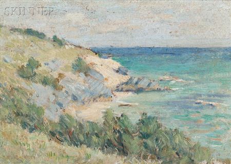 Coastal Scene with Bluffs, Probably Bermuda
