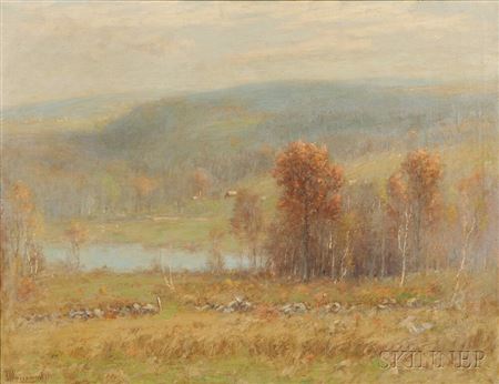 Tatnuck Hills by Joseph Greenwood - Auction record, sale price, and art valuation. Compare with similar artists and explore comparable artworks.