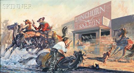 Shoot-out at Longhorn Saloon