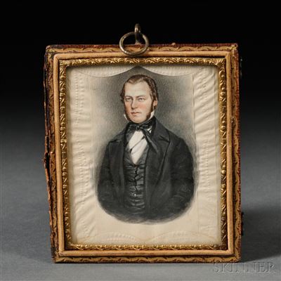 Portrait of James Ellsworth: Portrait Miniature of a Gentleman, Reportedly a Self-portrait of the Artist