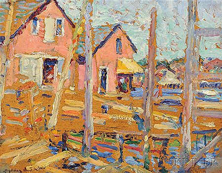 Fishing Shacks by Sydney Dale Shaw - Auction record, sale price, and art valuation. Compare with similar artists and explore comparable artworks.