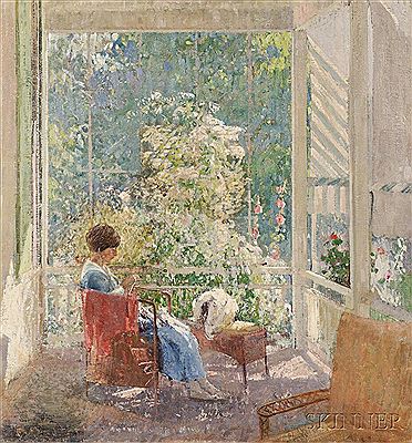 At the End of the Porch , A Double-sided Work by John Sharman - Auction record, sale price, and art valuation. Compare with similar artists and explore comparable artworks.