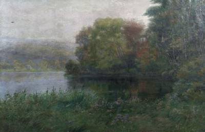 Quiet River Landscape by J Ambrose Pritchard - Auction record, sale price, and art valuation. Compare with similar artists and explore comparable artworks.