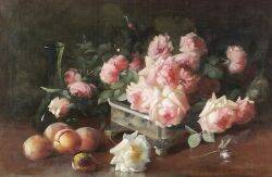 Still Life with Roses and Peaches