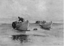 Preparing the Boat, Lynn Beach by Edward Page - Auction record, sale price, and art valuation. Compare with similar artists and explore comparable artworks.