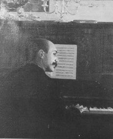 Gentleman Playing the Piano