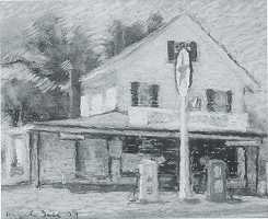 Texaco Station by Hazel Ives - Auction record, sale price, and art valuation. Compare with similar artists and explore comparable artworks.
